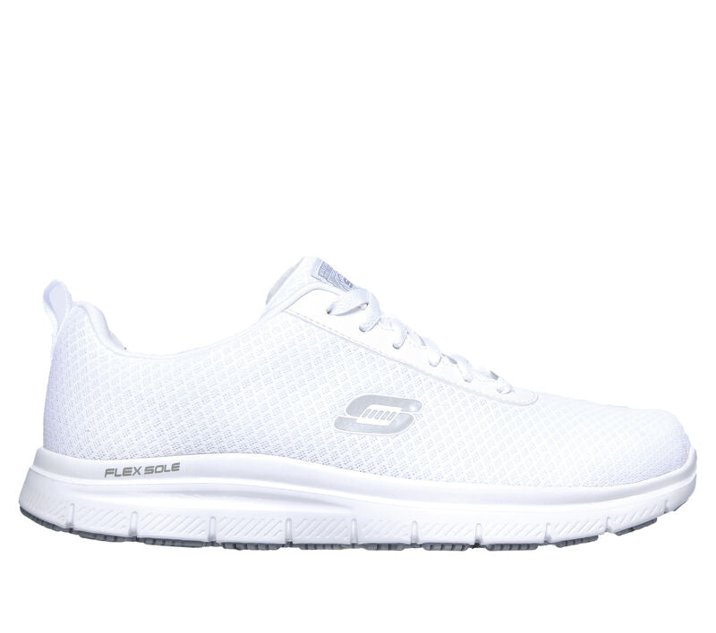 Skechers Work 77125EC WHT FLEX Mens Trainers White STB STB