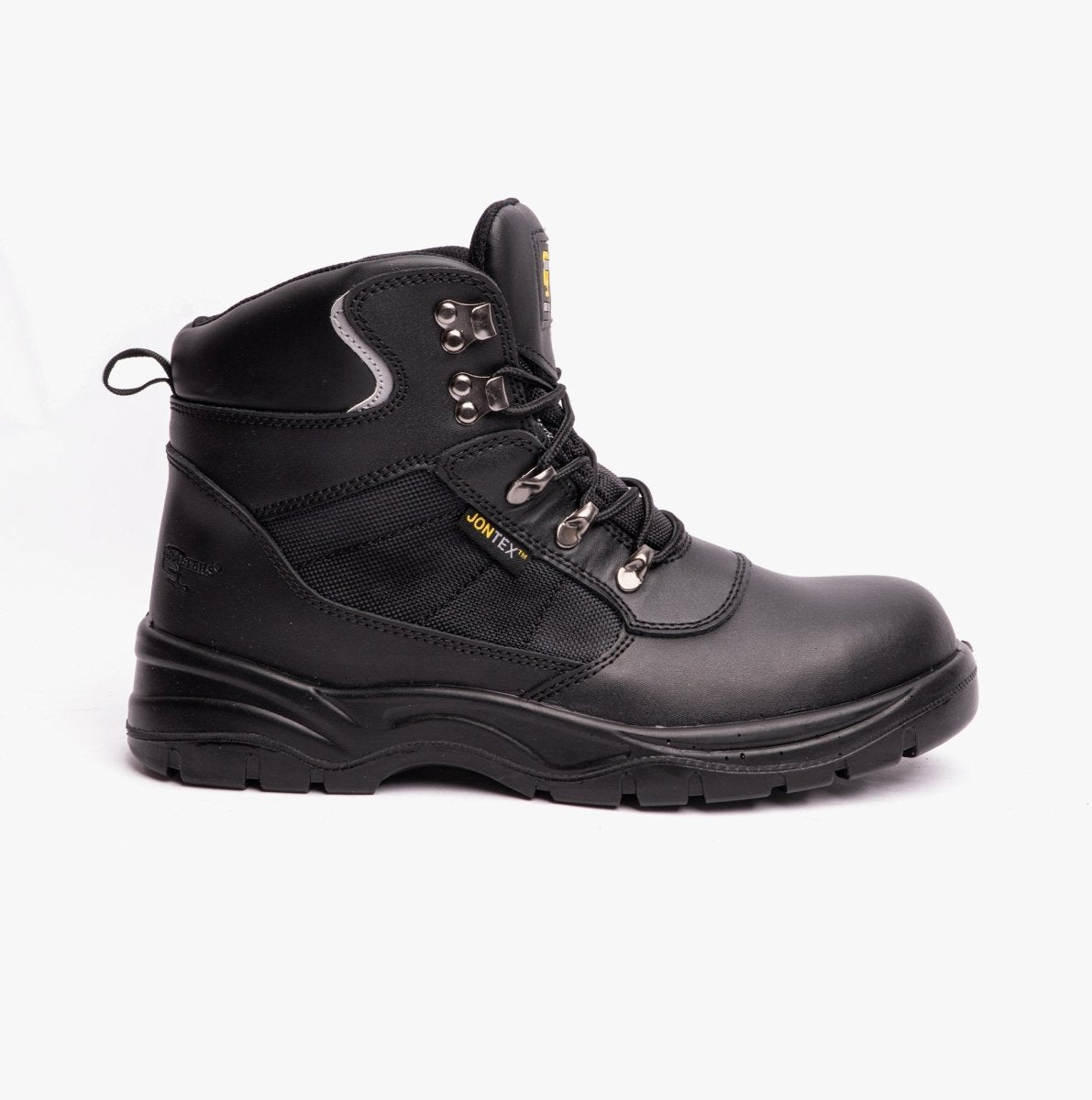 Grafters M161A Unisex Leather Safety Boots Black STB