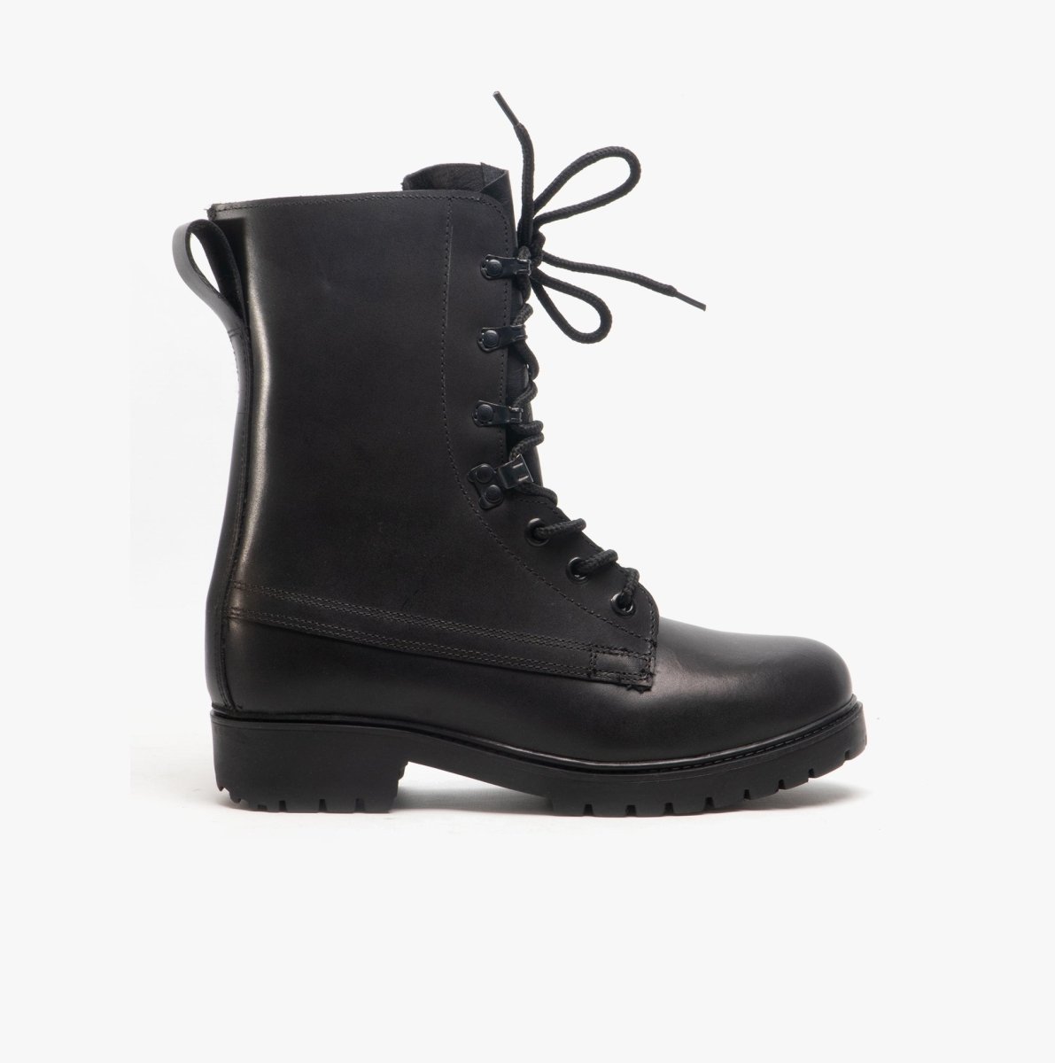 M9666A Unisex Leather Assault Boots Black