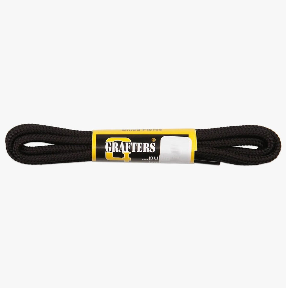 Grafters 100cm Flat Trainer Laces Black SU100A - PKT | STB.co.uk