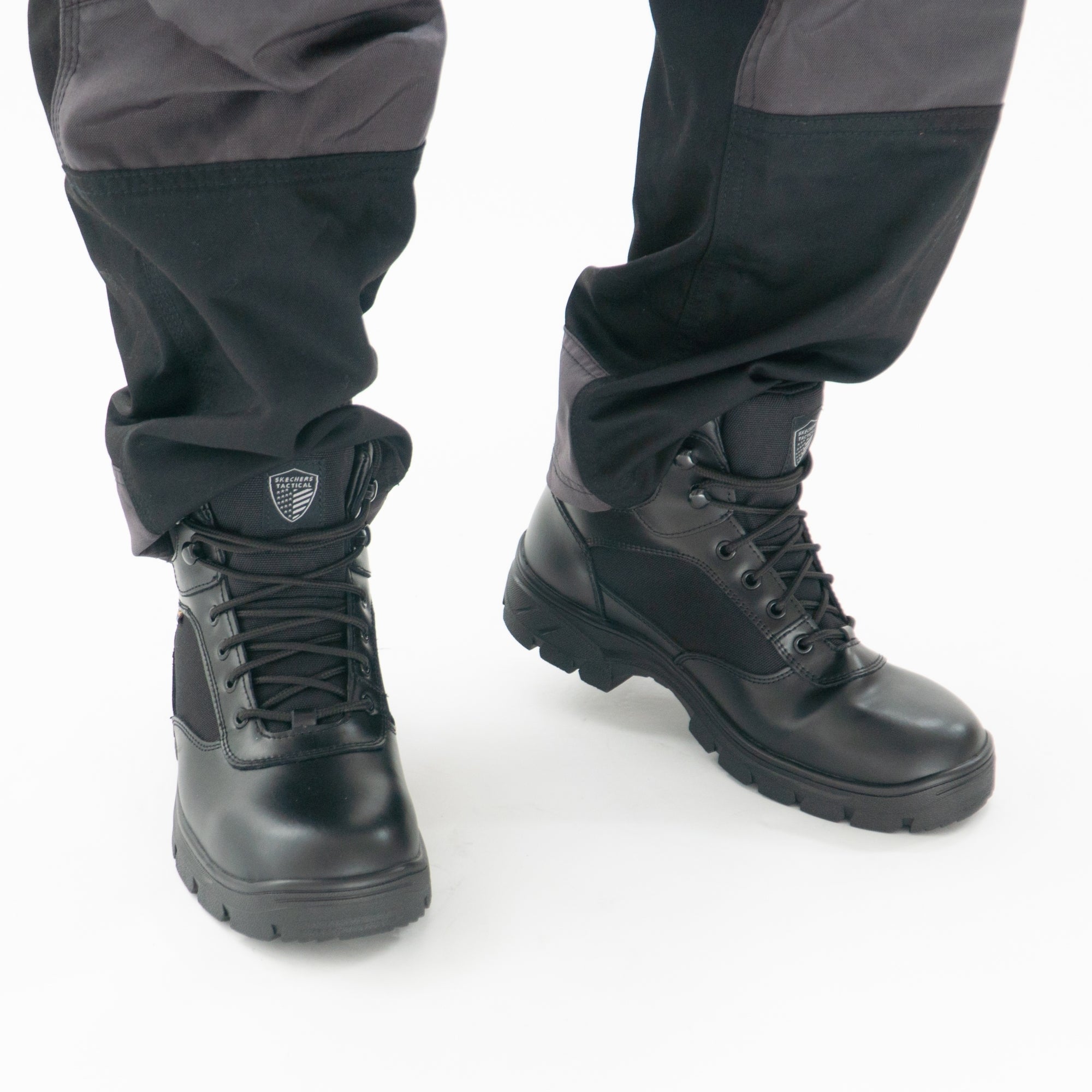 Skechers black tactical outlet boots