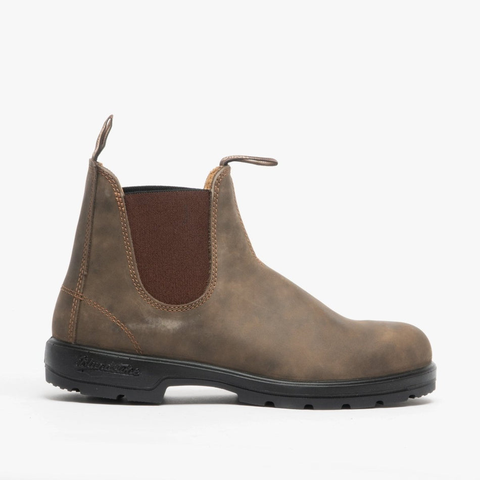 Blundstone 585 Unisex Premium Nubuck Chelsea Boots Rustic Brown 585 - 3 | STB.co.uk