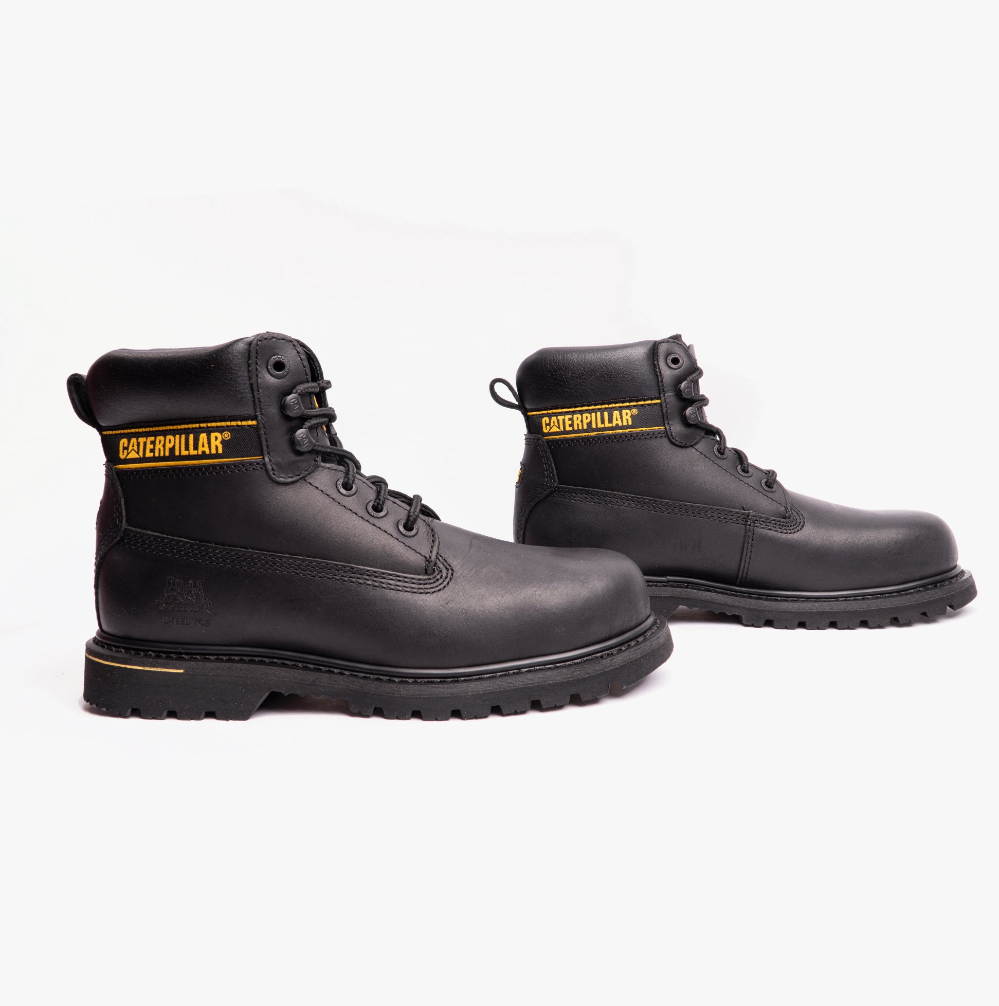 Black caterpillar deals work boots