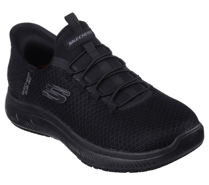 108144EC/BBK SUMMITS SR-ENSLEE Womens Slip-Resistant Trainers Black