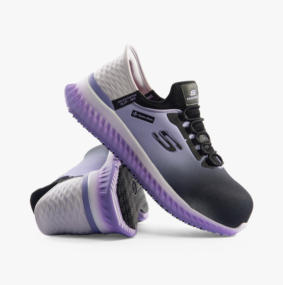 108152EC/BKPR TILIDO - OMBRAY Womens Trainers Black/Purple