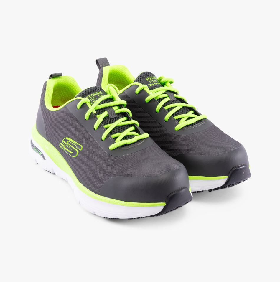 200086EC/CCLM ARCH FIT SR - RINGSTAP Mens Safety Trainers Charcoal/Lime