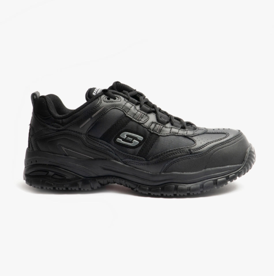 RELAXED FIT: SOFT STRIDE - GRINNEL Mens Safety Trainers Black