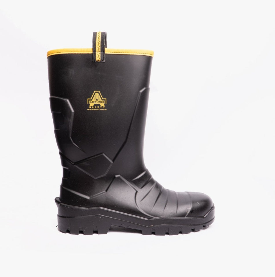 Amblers Safety AS1008 Unisex Wellington Safety Boots Black 27041 - 45400 - 03 | STB.co.uk