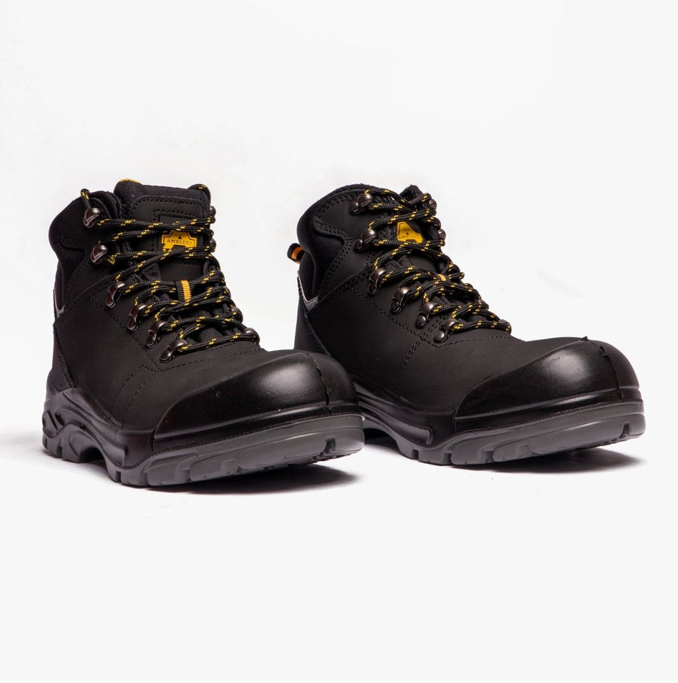 Amblers Safety AS252 DELAMERE Unisex Nubuck Leather Safety Boots Black 25509 - 42430 - 04 | STB.co.uk