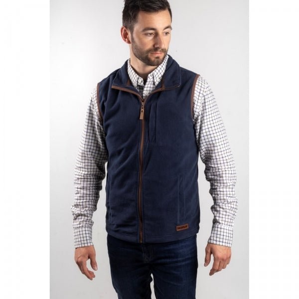 CAT CONCORD FLEECE Mens Fleece Vest Body Warmer Navy 30713 - 52472 - 03 | STB.co.uk