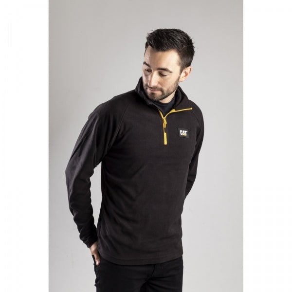 CAT CONCORD FLEECE PULLOVER Mens Polyester Jumper Black 25303 - 42090 - 03 | STB.co.uk