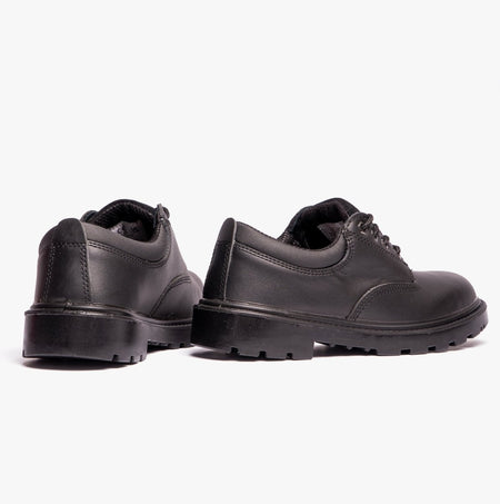 Grafters CONTRACTOR Unisex Leather Safety Shoes Black M627A - 4 | STB.co.uk