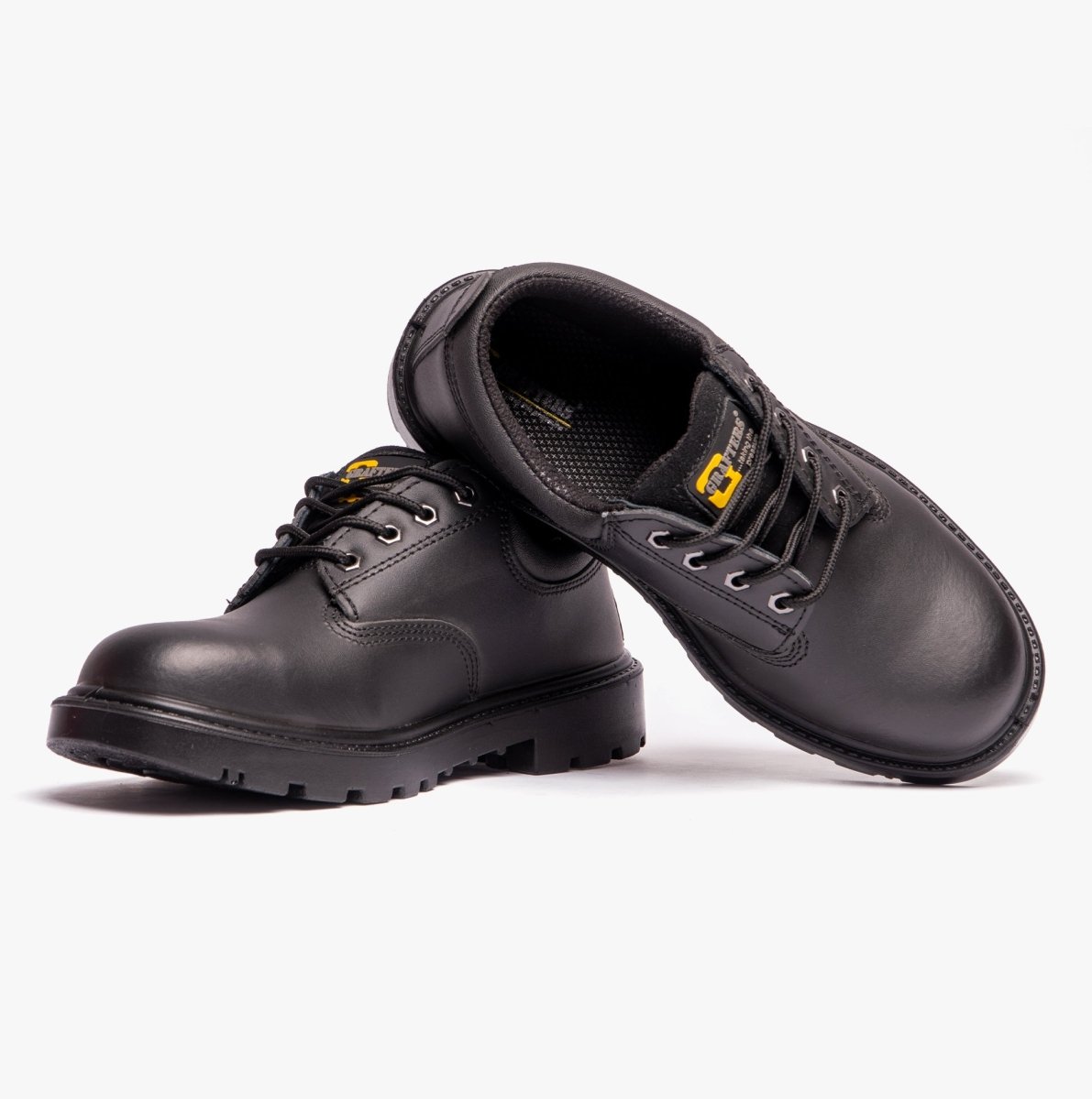 Grafters CONTRACTOR Unisex Leather Safety Shoes Black M627A - 4 | STB.co.uk