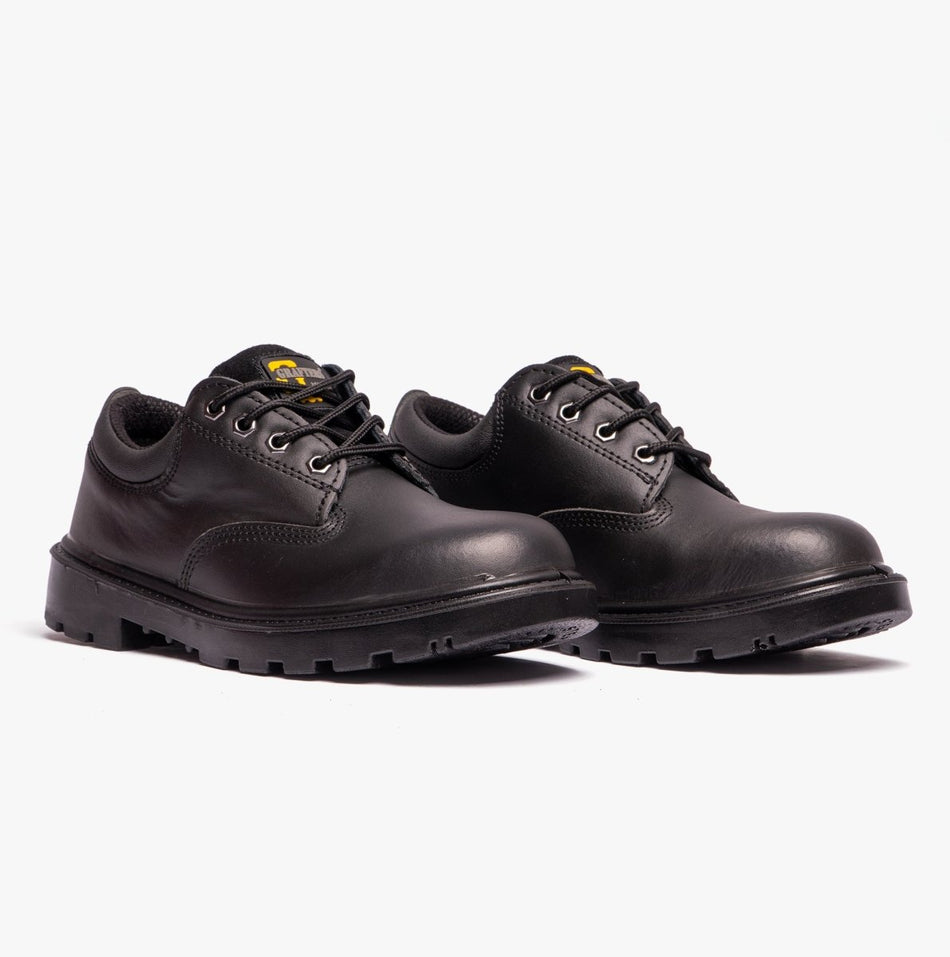 Grafters CONTRACTOR Unisex Leather Safety Shoes Black M627A - 4 | STB.co.uk