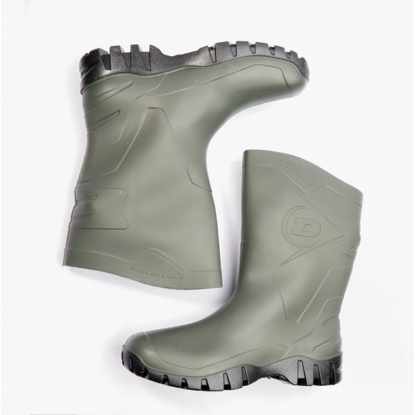 Dunlop DEE Unisex Half Length Wellington Boots Green W116E - 4 | STB.co.uk