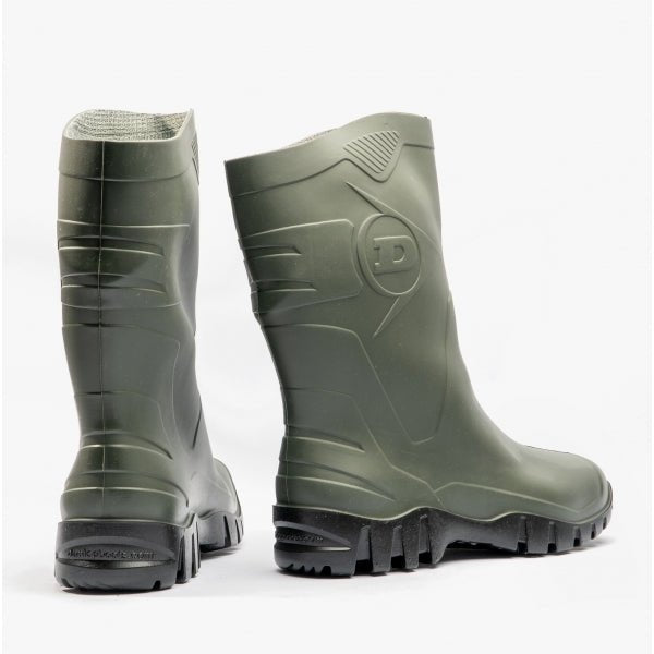 Dunlop DEE Unisex Half Length Wellington Boots Green W116E - 4 | STB.co.uk