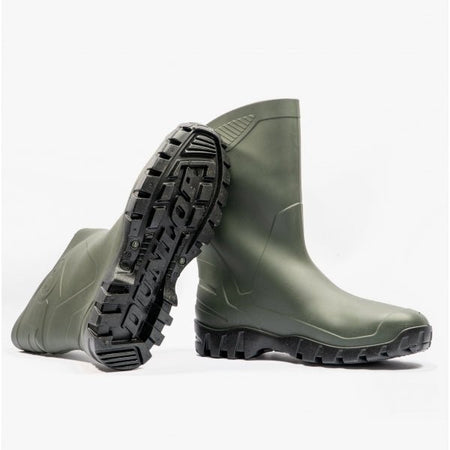 Dunlop DEE Unisex Half Length Wellington Boots Green W116E - 4 | STB.co.uk