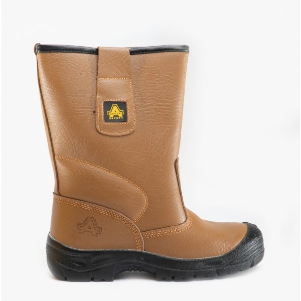 Amblers Safety FS142 Unisex Leather Safety Boots Tan 20427 - 32270 - 03 | STB.co.uk