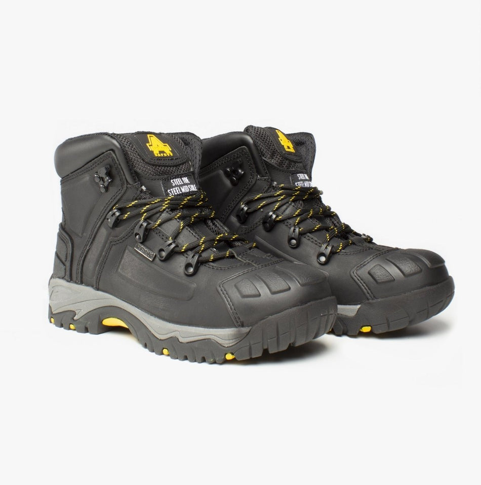 Amblers Safety FS32 Unisex Leather Safety Boots Black 24876 - 41141 - 01 | STB.co.uk