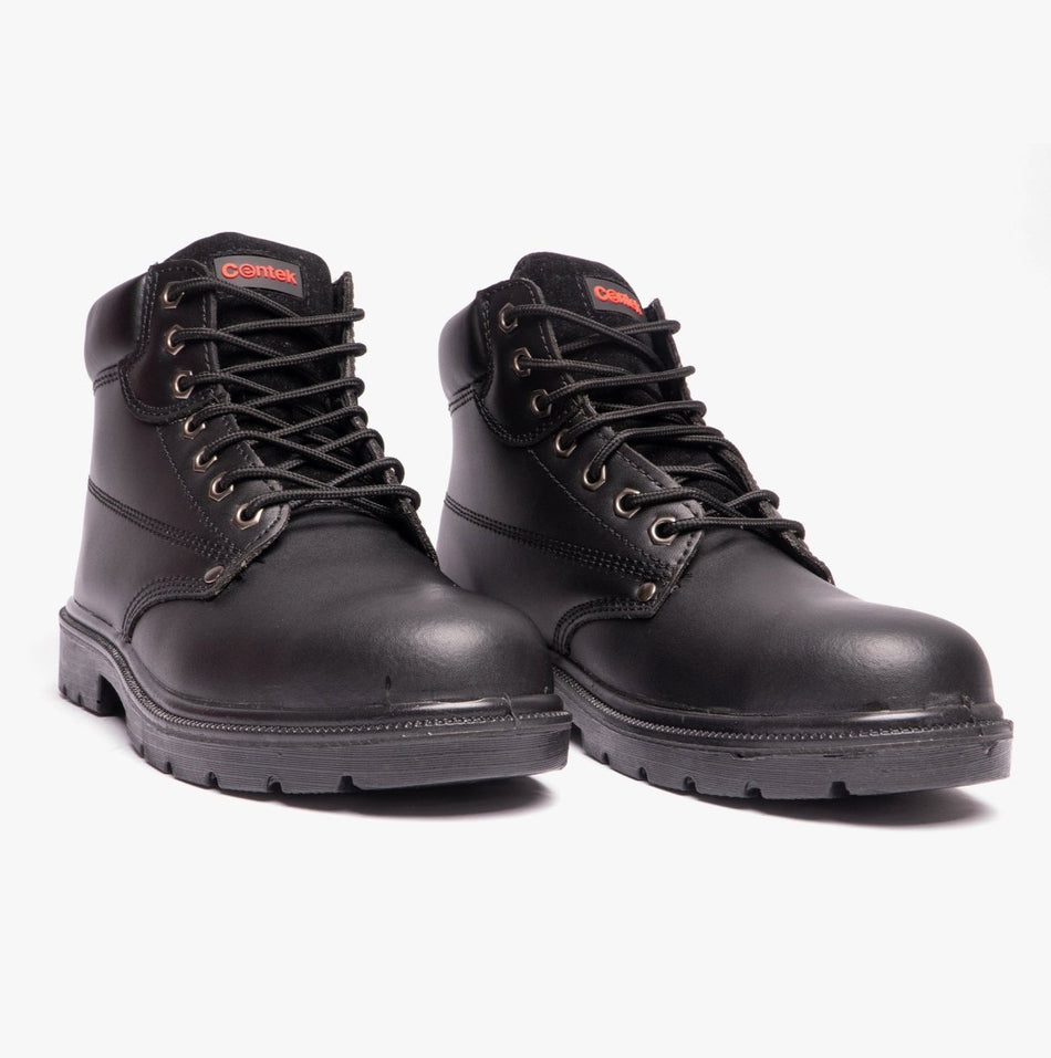 Centek FS331 Unisex Leather Safety Boots Black 26965 - 45264 - 05 | STB.co.uk