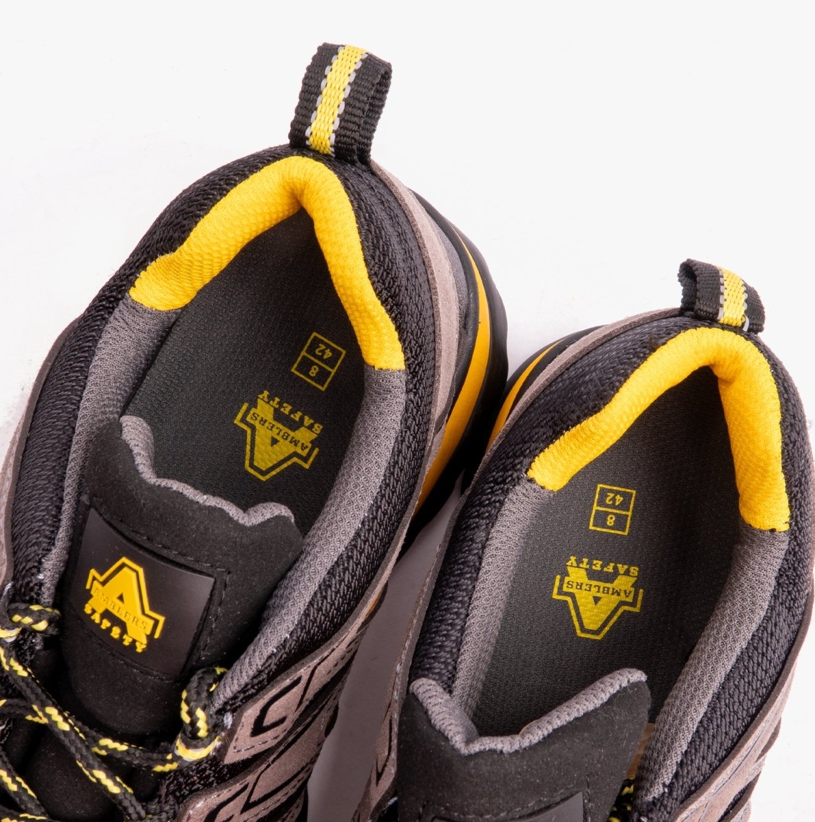 Amblers Safety FS42C Unisex Safety Trainers Black/Yellow 20414 - 32257 - 03 | STB.co.uk