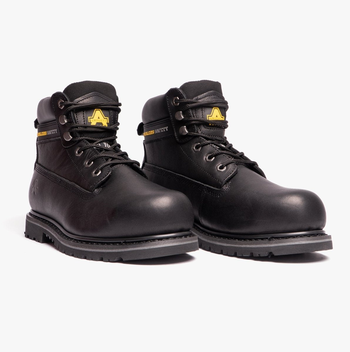 Amblers Safety FS9 Unisex Leather Safety Boots Black 01049 - 00848 - 02 | STB.co.uk