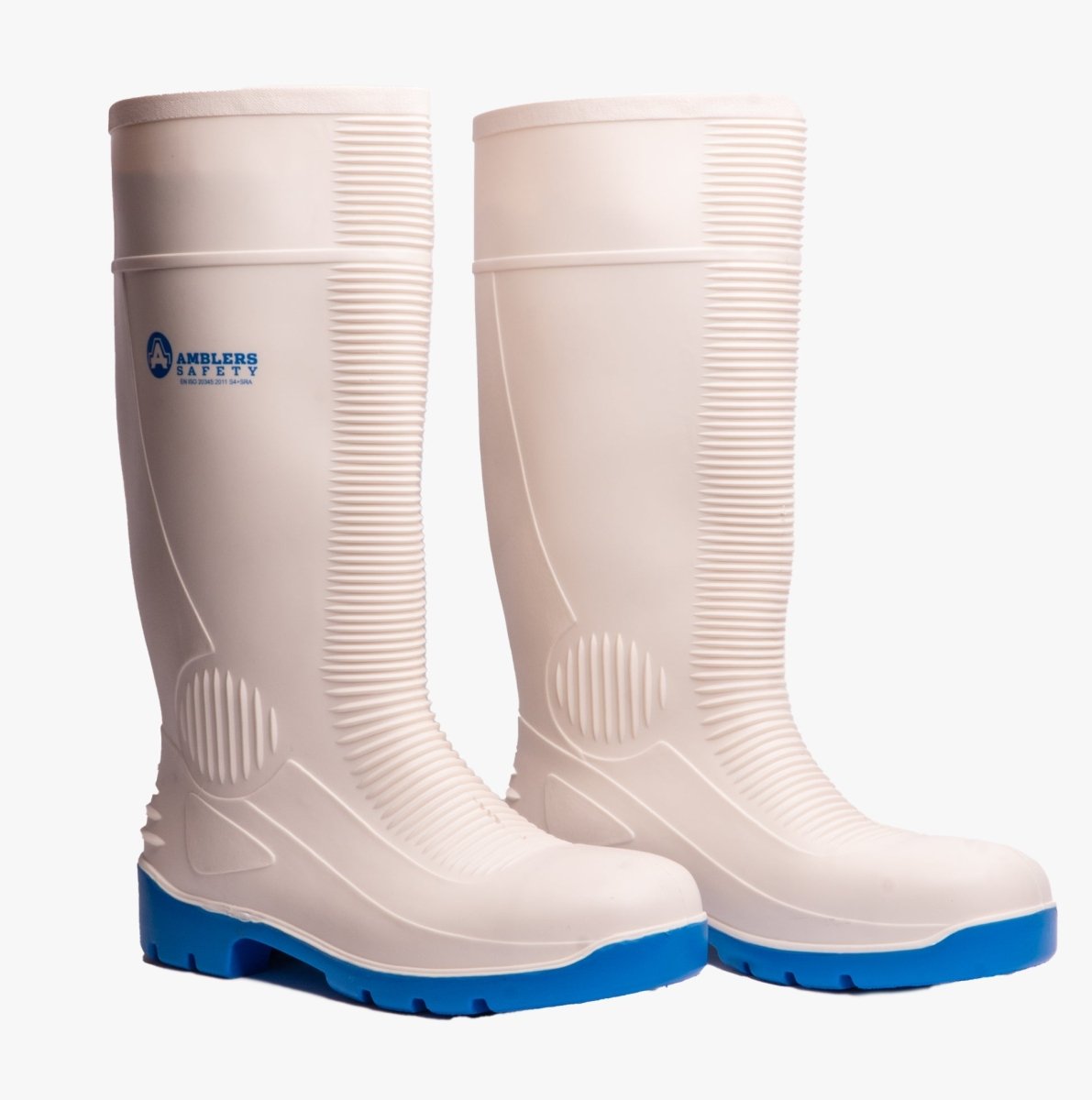 Amblers Safety FS98 Unisex Safety Boots Wellington White 21232 - 33992 - 04 | STB.co.uk