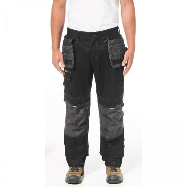 CAT H2O DEFENDER Mens Cotton/Polyester Work Trousers Black 24678 - 40819 - 02 | STB.co.uk