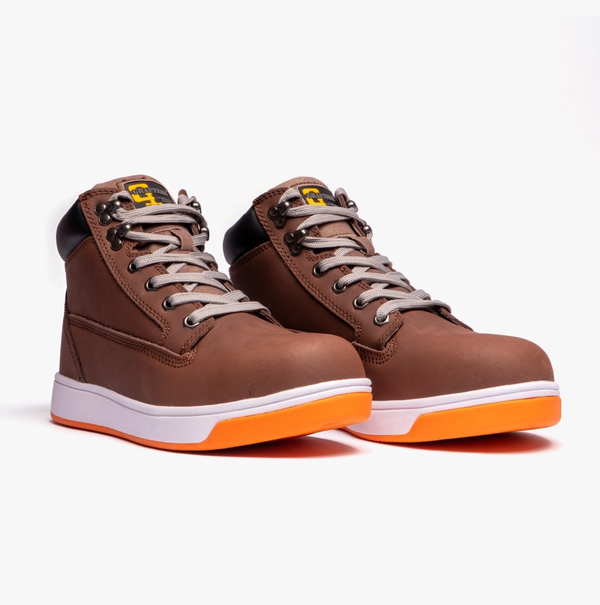 Grafters M057B Unisex Safety Trainer Boots Brown M057B - 36 | STB.co.uk