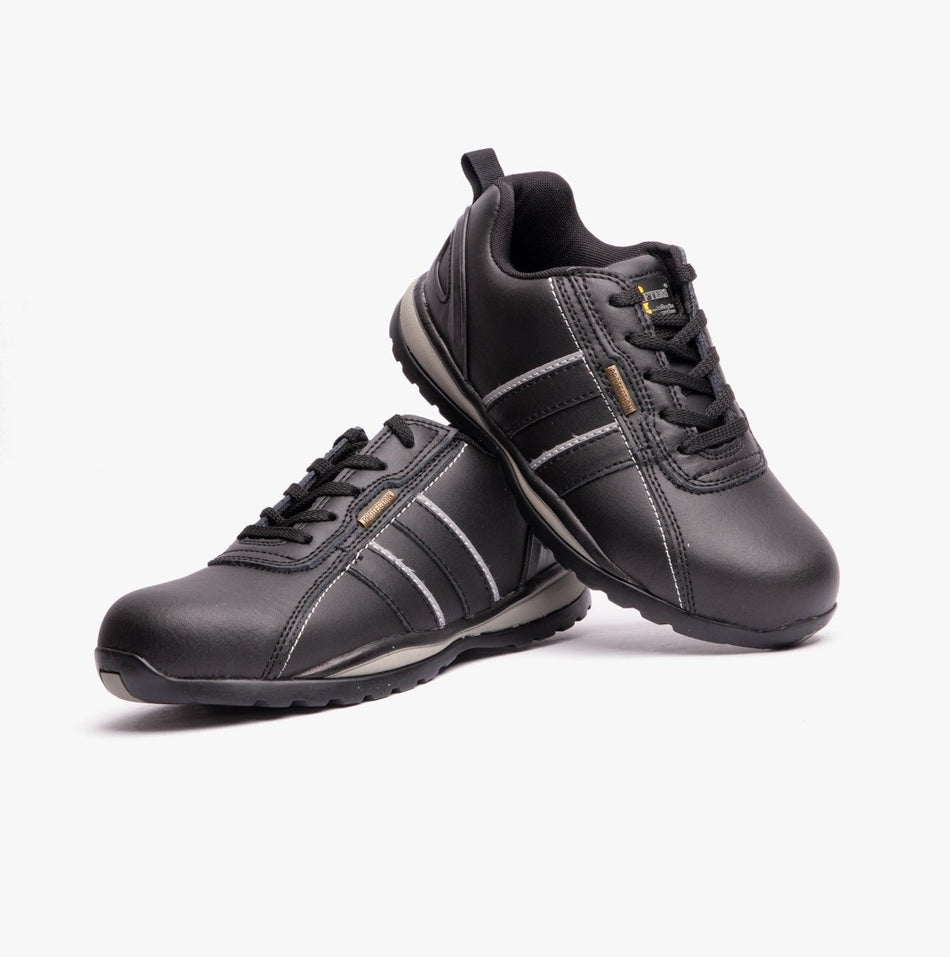 Grafters M090A Unisex Safety Trainers Black M090A - 3 | STB.co.uk