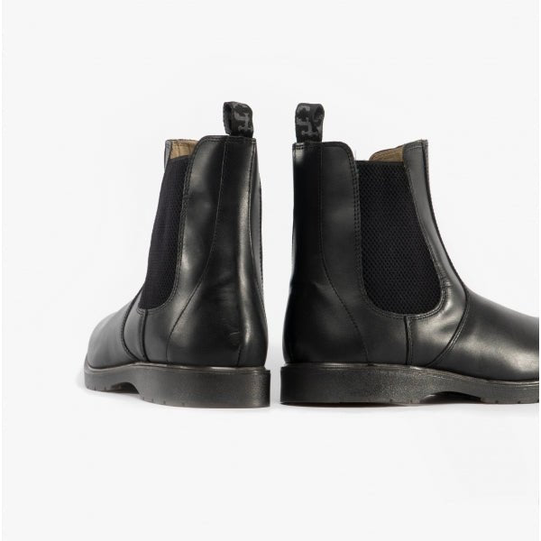 Grafters M186A Unisex Leather Gusset Chelsea Boots Black M186A - 3 | STB.co.uk