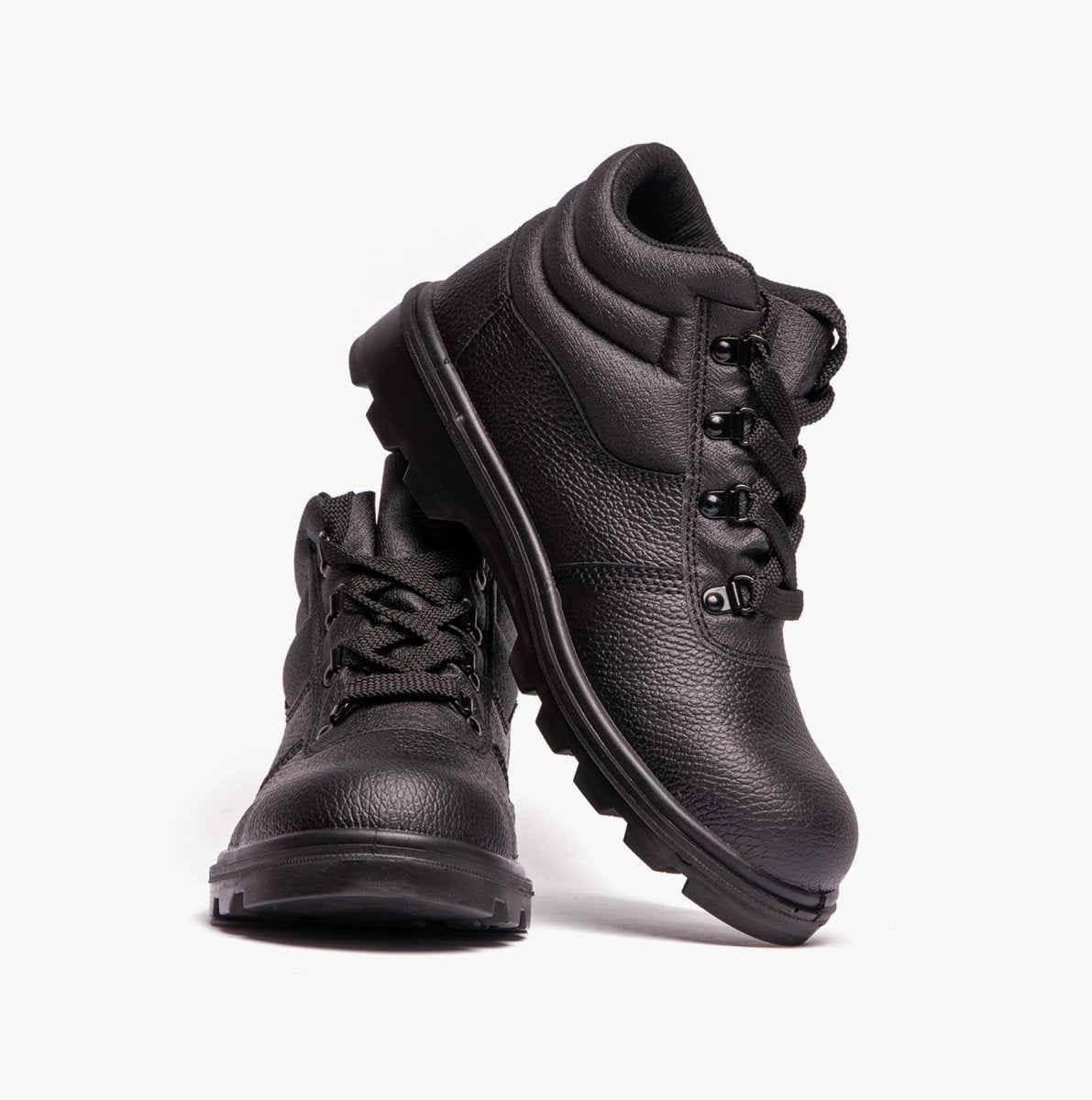 Grafters M240A Unisex Leather Safety Boots Black M240A - 3 | STB.co.uk