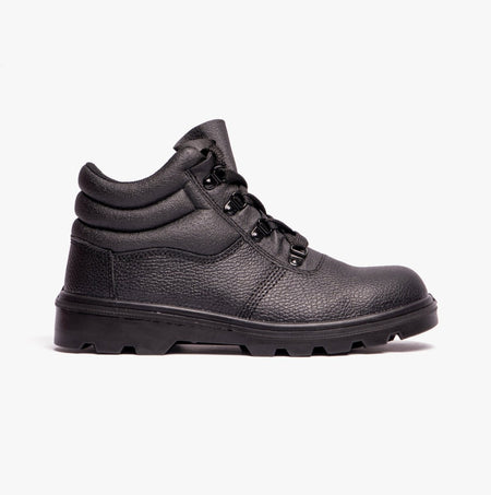 Grafters M240A Unisex Leather Safety Boots Black M240A - 3 | STB.co.uk