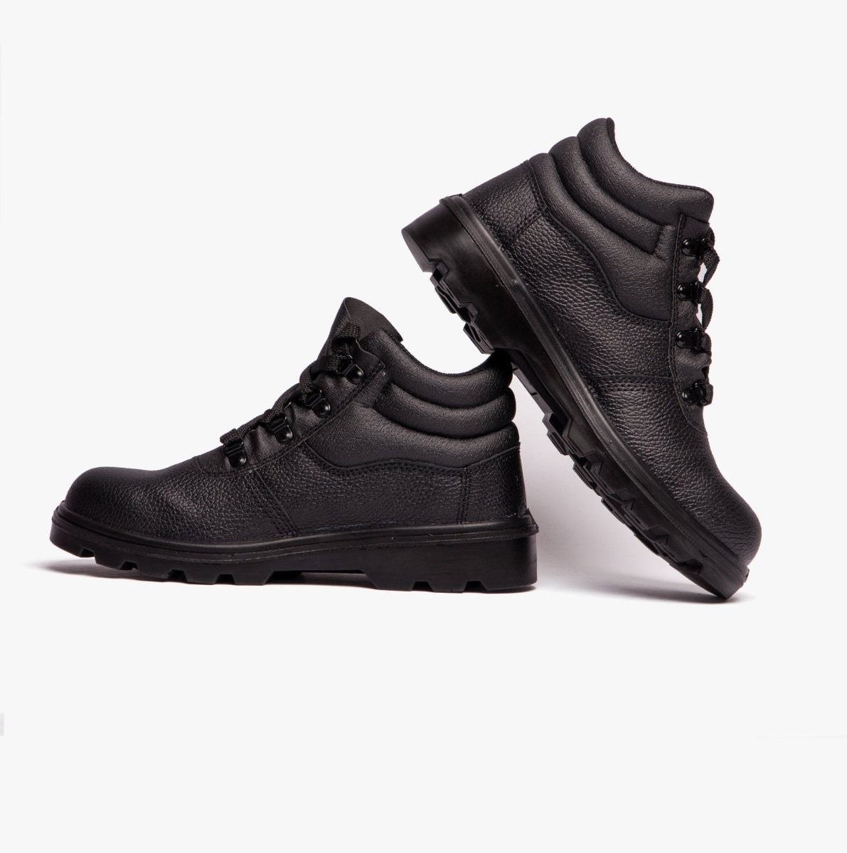 Grafters M240A Unisex Leather Safety Boots Black M240A - 3 | STB.co.uk