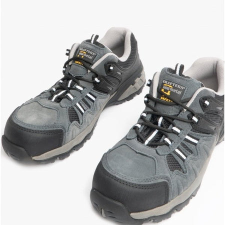 Grafters M504F Unisex Safety Trainers Grey M504F - 36 | STB.co.uk