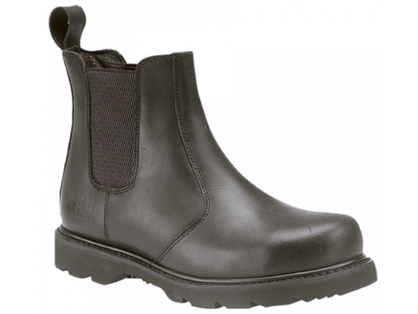 Black chelsea safety boots best sale