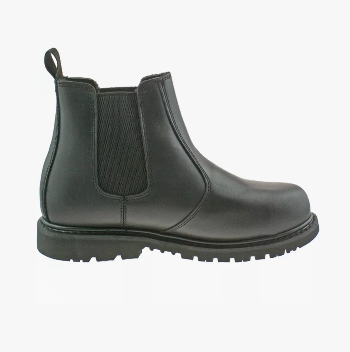 Grafters M539A Unisex Leather Chelsea Safety Boots Black M539A - 3 | STB.co.uk