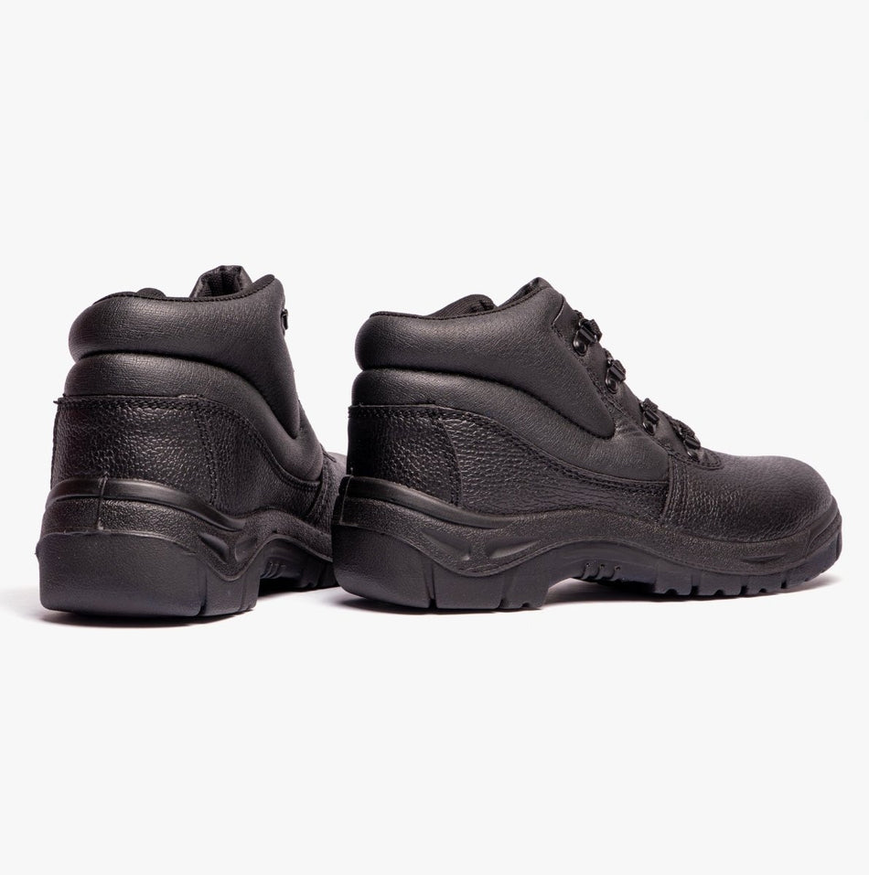 Grafters M5501A Unisex Leather Safety Boots Black M5501A - 36 | STB.co.uk