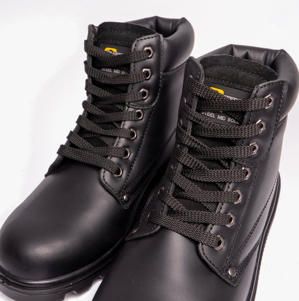 Grafters M569A Unisex Leather Safety Boots Black M569A - 3 | STB.co.uk