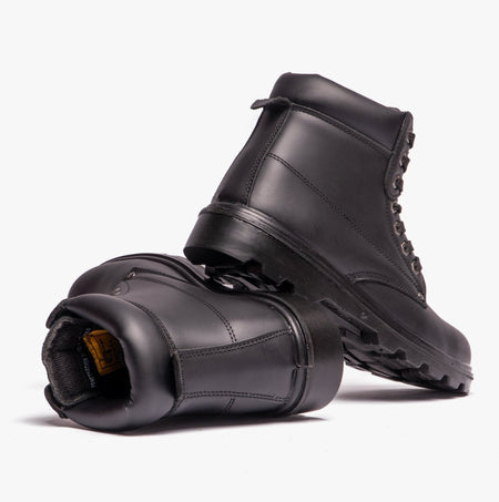 Grafters M569A Unisex Leather Safety Boots Black M569A - 3 | STB.co.uk