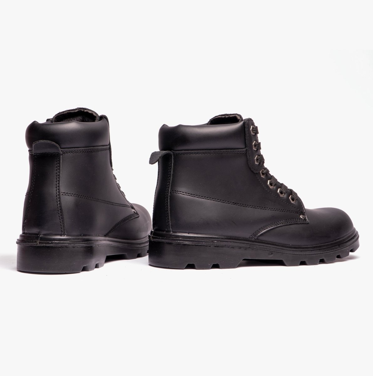 Grafters M569A Unisex Leather Safety Boots Black M569A - 3 | STB.co.uk