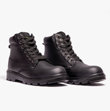 Grafters M569A Unisex Leather Safety Boots Black M569A - 3 | STB.co.uk