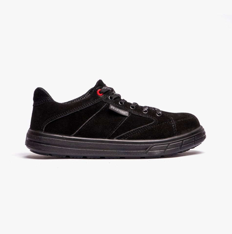 Grafters M9512AS Unisex Skate Safety Shoes Black M9512AS - 36 | STB.co.uk