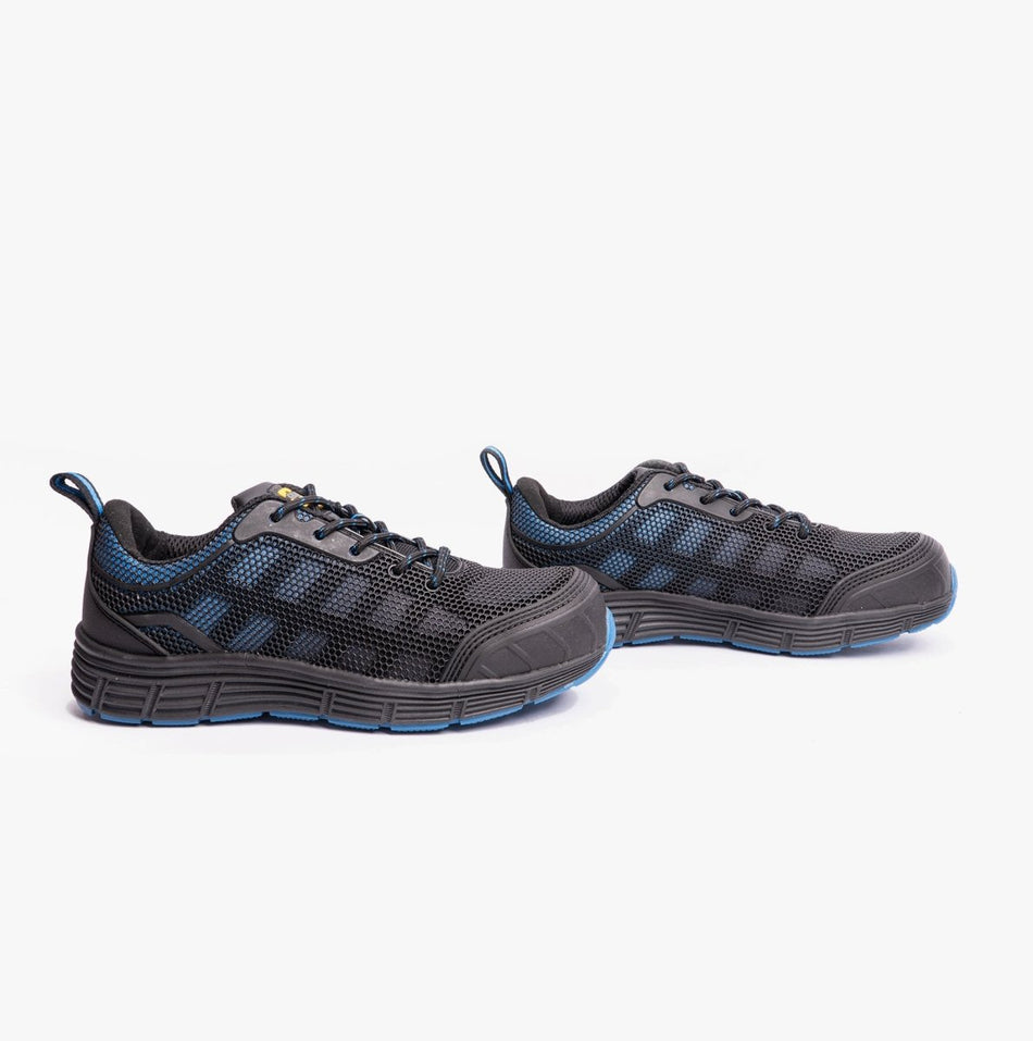 Grafters M9806A Unisex Safety Trainers Black/Blue M9806A - 3 | STB.co.uk