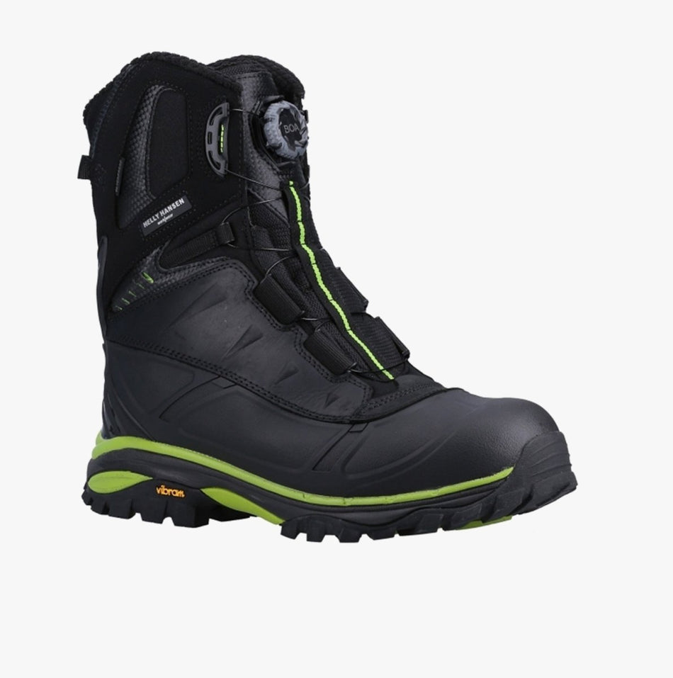 Helly Hansen MAGNI BOA WINTERBOOT Unisex Safety Boots Black/Dark Lime 35093 - 65560 - 05 | STB.co.uk