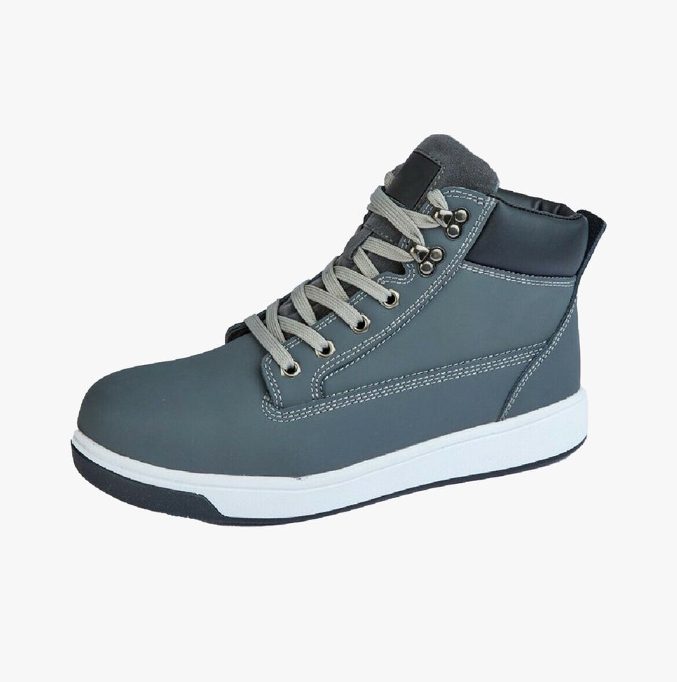 Grafters Mens Safety Boots Grey M057F - 36 | STB.co.uk