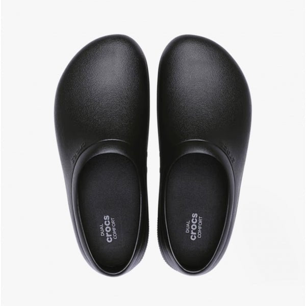 Crocs At Work ON THE CLOCK WORK Unisex Slip On Clogs Black 205073 - 001 - M4W6 | STB.co.uk