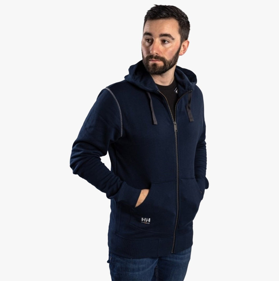 Helly Hansen OXFORD ZIP HOODIE Mens Sweatshirt Navy 35092 - 65557 - 03 | STB.co.uk