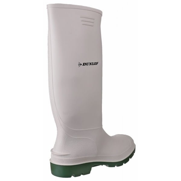 Dunlop PRICEMASTOR Mens Wellington Boots White/Green 23164 - 38024 - 08 | STB.co.uk