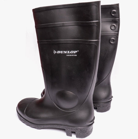 Dunlop PROTOMASTOR Unisex Safety Wellington Boots Black W195A - 38 | STB.co.uk